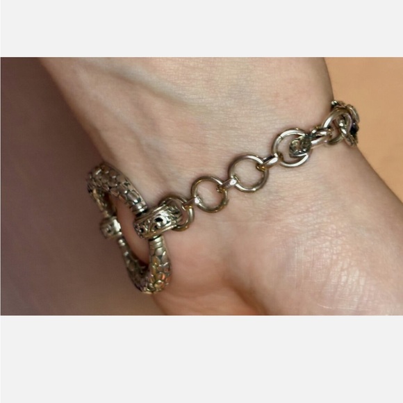 SARDA 925 STERLING SILVER BRACELET - Size 7 - Picture 10 of 10